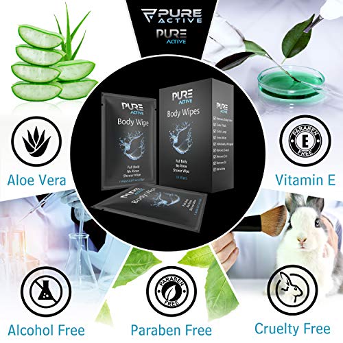 Shower Body Wipes, 60 Individually Wrapped Personal Hygiene Body Wipes for Women and Men, Keep Clean After Gym Travel Camping Outdoors Sports - style: 60 Wipes