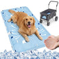 Nuanchu Dog Stroller Cooling Mat, Waterproof Gel Pet Cooling Pad for Summer, Washable Cat Sleeping Blanket, Portable Ice Gel Travel Mat for Cats, Crates, Car Seat(23.62 x 35.43 Inches,Sky Blue Bear) - size: 23.62 x 35.43 Inches, style: Sky Blue Bear
