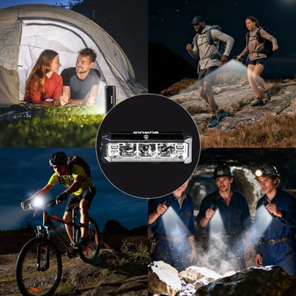 Suruid Super Bright LED Bike Light, USB Rechargeable Bicycle Headlight, Waterproof Bike Headlight, Waterproof Bike Headlight,Daytime Running Light,MTB Off-Road Cycling Commuting - style: 1000lumen
