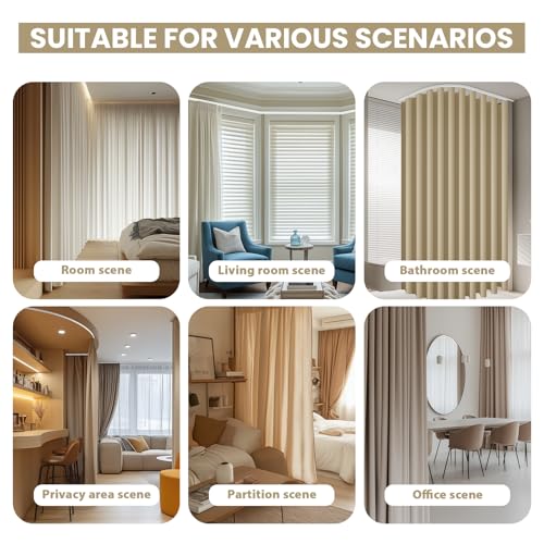 Flexible Bendable Ceiling Curtain Track, Mount for Curtain Rail with Curtain Tracks System, Room Divider, Curtains Rod, RV Ceiling Track, 9.8 FT/ 3 M, White - color: White, size: 3 M/ 9.8 FT