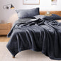 YISURE Reversible Bed Throw Blanket Water Proof and Stain-Proof, Queen Size 80"x60" (Slate Grey/Cool Grey), Leakproof, Soft Repellant Bed Cover for Couches Sofa and Mattress, Washable and Reusable - color: Slate Grey/Cool Grey, size: 80x60 in