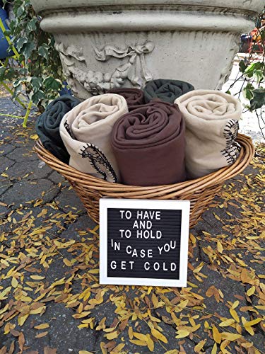 (24 Pack) Bulk Fleece 50x60 Throw Blankets for Wedding Favors, Homeless Women, Men, Homes, Bed, Sofa, Couch, Office, Pet Blankets, Travel | Soft Warm Lightweight Throw Blankets in Bulk (Brown) - color: Brown