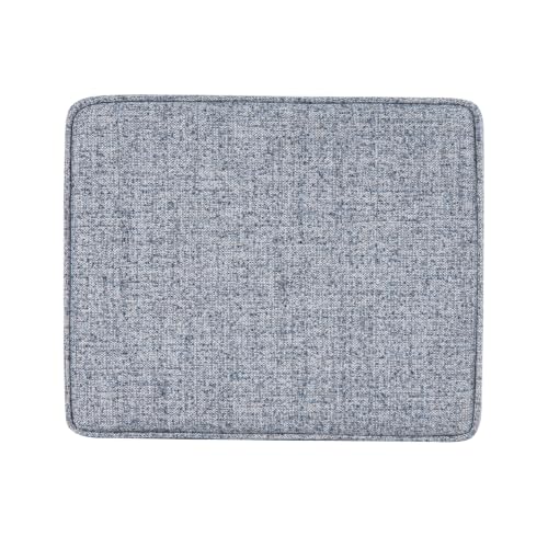 HomePop 22" Medium Tufted Storage Ottoman - Blue Gray Woven Fabric - color: Blue Gray Woven Fabric