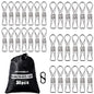 (30PCS) Stainless Steel Laundry Clothes Pins Heavy Duty Outdoor, Clothespins for Hanging, Metal Clips, Metal Clothes pins, Snack Bag Chip Clips for Food Packages, Close pins - size: 30pcs large size Clothes Pins
