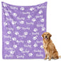 Personalized Dog Blanket, Customized Pet Blankets with Name Picture, Throw Blanket for Small Medium Large Dog Puppy Cat - color: B-white