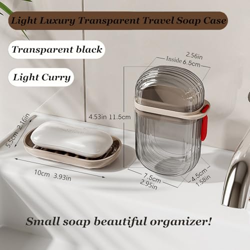 Travel Soap Case, Leakproof Soap Holder with Lid, Portable Bar Soap Holder for Traveling, Ideal for Bar Soap Storage During Travel, Camping, Gym - size: Small