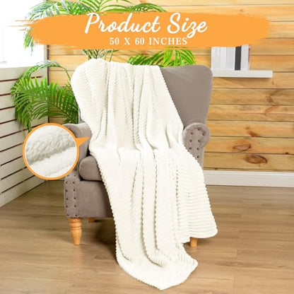 Buryeah 6 Pcs Flannel Throw Blanket Bulk 50 x 60 in Sleepover Blanket Outdoor Wedding Throw Lightweight, Oeko-tex Standard 100 Certified for Sofa Homeless Gifts (Light Beige) - color: Light Beige