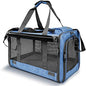 GAPZER Pet Carrier for Large and Medium Cats, Soft-Sided Pet Carrier for Big Medium Cats and Puppy, Dog Carriers Cat Carriers Pet Privacy Protection Travel Carriers - color: Blue