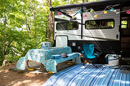 Camco Camper/RV Leveling Blocks - Features Stackable Interlocking Design & Includes Zippered Bag for RV Storage - Compatible w/Single Wheels, Dual Wheels, Tandem Axles & More - 4-Pack (44501) - size: 4-Pack, style: Leveling Block