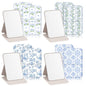 Geelin 12 Pcs Compact Mirror Bulk Mini Pocket Mirrors for Women Travel Folding Mirror Portable Hand Mirrors for Graduation Party Gift Camping Office Home(Blue Rose) - style: Blue Rose