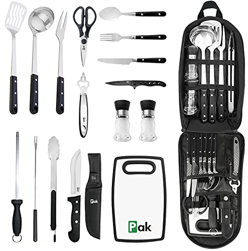 Pak Camping Cookware, Camp Kitchen, Camp Cookware, Camping Utensils Set, Camping Kitchen Set, Camping Cooking Set, Camping Cooking Utensils, Camping Cookware Set, Camping Accessories Cooking, RV Camp - style: Deluxe Kit