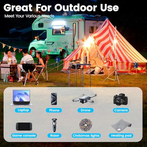 BESTEK 400W Pure Sine Wave Power Inverter - DC 12V to 110V AC Converter, Fast Car Charger Adapter with 30W USB-C/18W Quick Charge/Dual 110V AC Outlet, Car Plug Adapter Outlet for Laptop