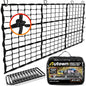 AUTOWN Cargo Net for Pickup Truck Bed - Stretchable 4' x 6' to 8' x 12' with 4" x 4" Mesh, Heavy Duty 10mm Cord Bungee Bed Netting with 12 Metal Carabiners - Ideal for ATV, SUV, UTV and Truck - size: 4' x 6'