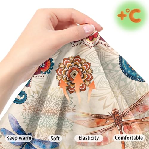 Dragonfly Boho Mandala Pattern RV Dinette Cushion Covers Wear-Resistan Camper Cushion Slipcover Pet-Friendly Loveseat Sofa Chair Cover 1 Backrest Covers and 1 Bench Covers - color: Dragonfly Boho Mandala