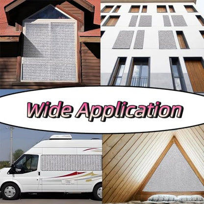 Magnetic Window Insulation Kit Suitable for Winter and Summer,Magnetic Strip and Heat Reflective Aluminum Film Kit Suitable for Home Window,RV Window,Self Adhesive Easy to Install(24"x36"(61x92cm)) - size: 24" x 36"