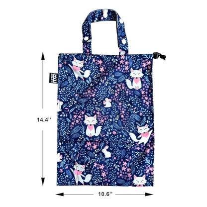 Cute Hanging Car Trash Garbage Bag 100% Leakproof Waterproof Multipurpose for Car Back Front Seat Console with Hanging Strap (Jungle Animal) - color: Jungle Animal