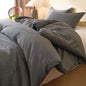 100% Cotton Comforter Set Twin Size – Reversible Yarn-Dyed Design, Soft Washed Cotton on Both Sides, Lightweight All-Season Bedding, Machine Washable(Black Grey, 68”x90”) - color: Black Grey, size: Twin(68"x90")