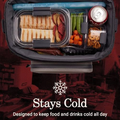 Coleman Pro 24-Can Premium Soft Cooler Lunchbox, Fully Insulated Lid & Body Stays Cold up to 35 Hours, Great for Camping, Tailgating, Parties, Sports, Concerts, Lunches & More - color: Mushroom, style: 24-Can
