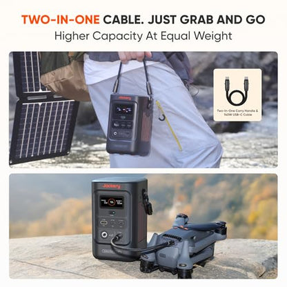 Jackery Portable Power Station Explorer 240D, 256Wh Backup Lithium Battery, with 102W GaN 3-Port Fast Charger - style: E240D+102W Fast Charger