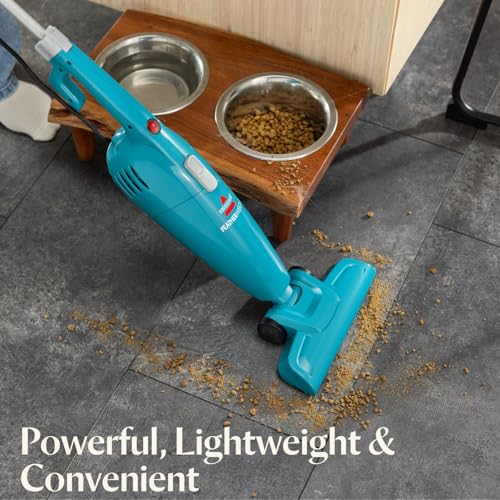Bissell 2033 Featherweight Stick Lightweight Bagless Vacuum and Electric Broom with Crevice Tool for Hard Floors and Carpets, Blue - style: Blue