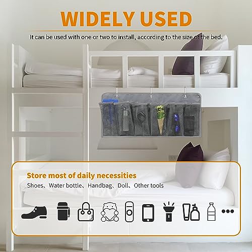 RVZONE RV Shoe Pockets 10 Pockets & 6 Pockets Heavy Hanging Bedside Storage Organizer with Sturdy Hooks Storage Pockets Hangs on bed for Shoes Toys and Tool Accessories