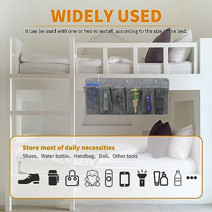RVZONE RV Shoe Pockets 10 Pockets & 6 Pockets Heavy Hanging Bedside Storage Organizer with Sturdy Hooks Storage Pockets Hangs on bed for Shoes Toys and Tool Accessories