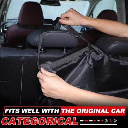 Car Trunk Organizer, Oxford Cloth Foldable Hanging Large Capcity Vehicle Backseat Cargo Storage Bag, Collapsible Automotive Trunk Organizer Bag, Universal for Truck SUV Van