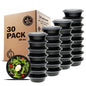 Freshware Meal Prep Bowl Containers [30 Pack] Plastic Bowls with Lids for Soup and Salad, Food Storage Bento Box, BPA Free, Stackable, Lunch Boxes, Microwave/Dishwasher/Freezer Safe (28 oz) - size: 28OZ-30PK