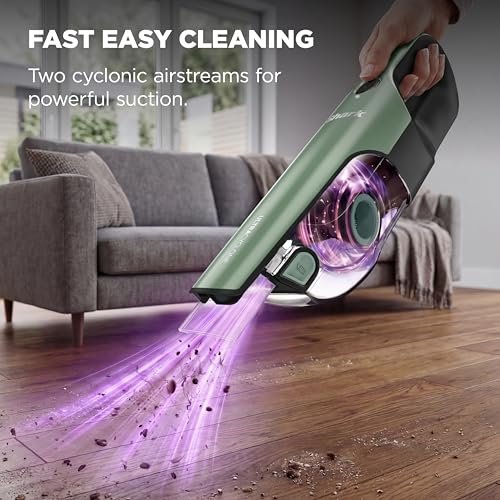 Shark UltraCyclone Pro Cordless Handheld Vacuum, Powerful Suction, Handheld Vacuum for Car & Home, Crevice Tool, Scrubbing Brush, Lightweight, XL Dust Cup, Black/Green, CH901 - style: UltraCyclone