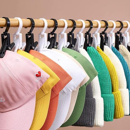15 Pcs Plastic Travel Swivel Hanging Laundry Hooks Clip, Curtain Clips White - color: White