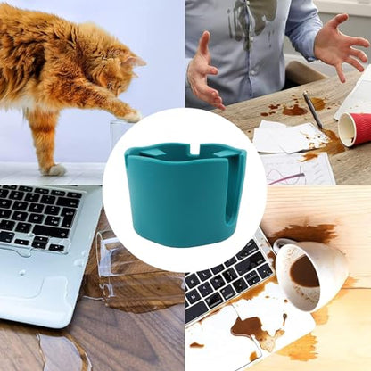 Suction Cup Holder Tip-Proof Desk Cup Holder with Removable Design | Non-Slip Base & for Desk, RV, Boat (Blue). - color: Blue