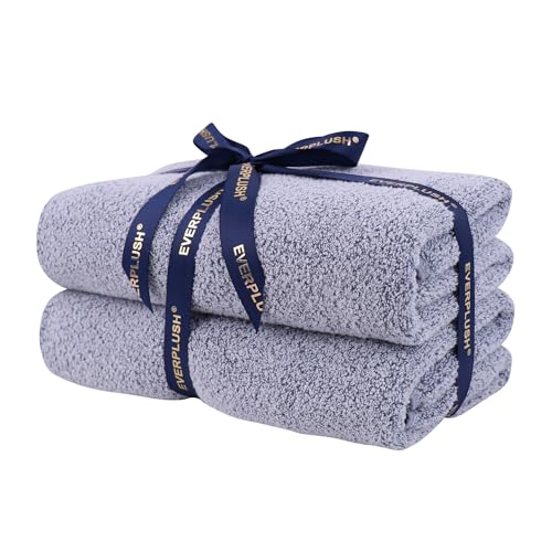 Everplush Oversized Bath Towel Sheet– 2Pieces, Super Soft & Highly Absorbent, Quick-Drying, Generously Sized & Thick. Perfect for Bathroom, Pool, Swimming Use. (Dusk, 35" x 66" 2PK) - color: Dusk, size: (Pack of 2) Bath Sheets (35 x 66 in)