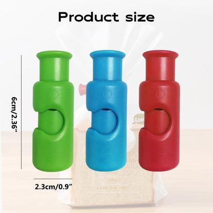 Bag Clips, New Chip Bag Food, Reusable Grocery Bag Clips, Snack Bread Closure Clip, Food for Bags Plastic (3 Pcs) - color: 3 Pcs