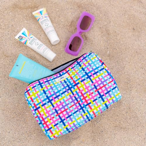 SCOUT Packin' Heat - Large, Water-Resistant, Zip Close Makeup Bag for Women- Toiletry Travel Bag - Cosmetic Bag - color: Catch of the Day