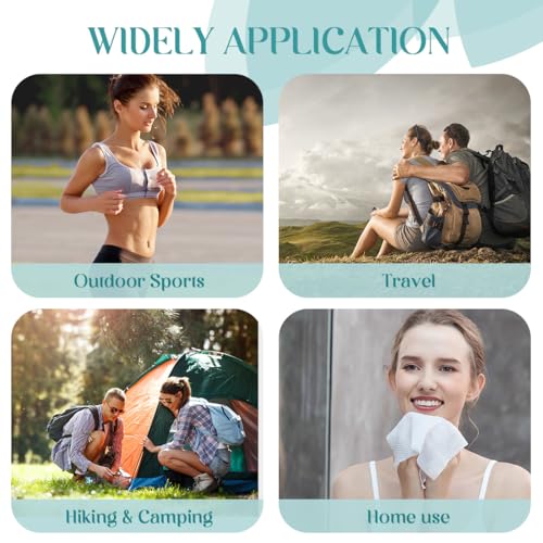 AIDEA Compressed Towels, Mini Portable Face Towels Disposable, 100pcs Disposable Washcloths for Travel, Facial Cleansing, Home and Outdoor Activities