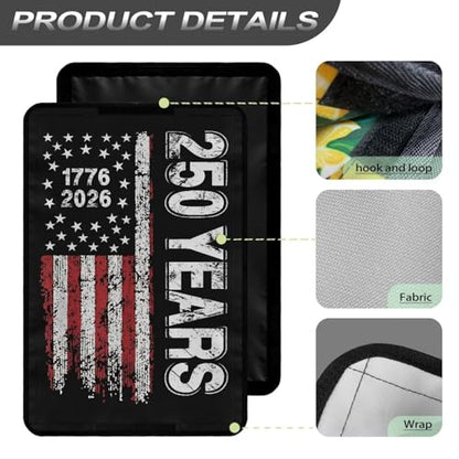 250 Years of American RV Trailer Door Window Shade 16x25 Collapsible RV/Camper Door Window Sun/Privacy Shade Thicken RV Blackout Window Cover Fabric Gift for Holiday - color: 250 Years of American Flag