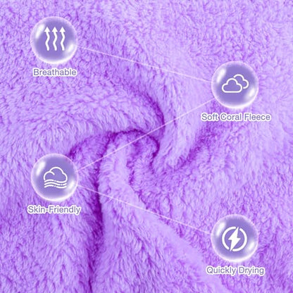 28 Pack Makeup Remover Cloths, Super Soft Premium Coral Velvet Facial Cleansing Towels 7x7 Inch, Highly Absorbent Microfiber Reusable Washcloths for Face, Eye, Lips