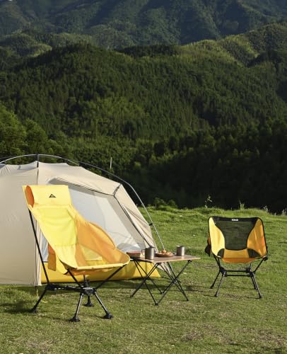 iClimb Ultralight Compact Camping Folding Table with Carry Bag (Silver - L) - color: Silver, size: Large