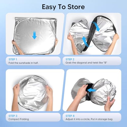 KUST Windshield Sun Shade for BMW X1 E84 Accessories 2011 2012 2013 2014 2015 Custom Fit Sunshade Foldable Sun Visor Protector Blocks UV Rays Keep Your Car Cooler - size: FOR | BMW X1 E84 2011-2015