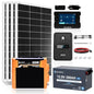 [Ultra] ECO-Worthy 12V 400W Complete Solar Panel Kit for RV Off Grid Travel Trailer : 4 * 100W Solar Panel + 40A MPPT Controller + 12V 280Ah Lithium Battery + 2000W Power Inverter+Monitor Module - style: Ultra 400W 12V Complete Kit