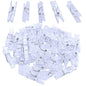 Jdesun 50 Pieces Photo Clips,Mini Plastic Picture Paper Clip Clothespins Peg for Office,Home,Arts - color: Clear White