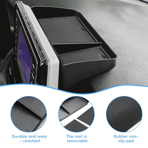 auovo Dashboard Storage Organizer Compatible with Toyota Corolla 2019-2025/Corolla Cross 2022-2025 Accessories Fit 8-in. Media Display Interior Insert Behind Screen