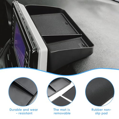 auovo Dashboard Storage Organizer Compatible with Toyota Corolla 2019-2025/Corolla Cross 2022-2025 Accessories Fit 8-in. Media Display Interior Insert Behind Screen