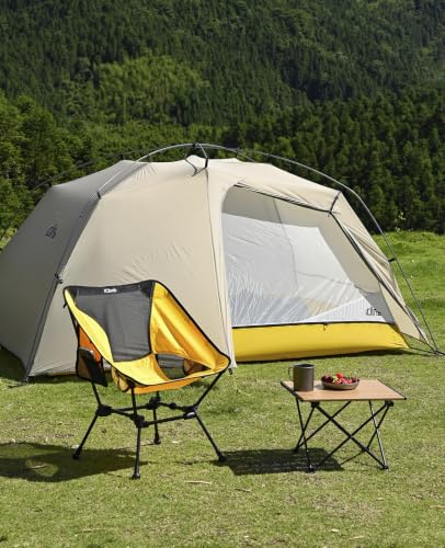 iClimb Ultralight Compact Camping Folding Table with Carry Bag (Black - S) - color: Black, size: Small