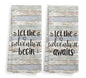 Let The Adventure Begin Kitchen Towel and Dishcloth Set of 2, Camping Hand Towels, Gifts for Campers, Campsite Drying Cloth, Tea Towels for Bathroom Kitchen, 1624 Inch - color: Adventure