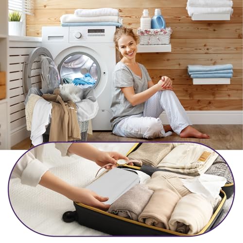 Woanger 12 Pack 28 x 45 Inch Extra Large Laundry Bags Bulk Washable Travel Laundry Bag with Drawstring Closure Large Dirty Clothes Organizer for College Dorm Home Hotel Camping (Silver) - color: Silver