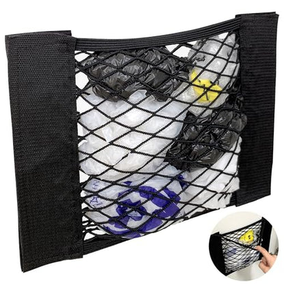 Plastic Bag Holder Mesh Storage Net Grocery Bag Holder Organizer Dispenser for Aluminum Foil, Trash Bag, Garbage Bag, Plastic Wrap, Shopping Bag Under Sink Cargo Organizers and Wall Mounted