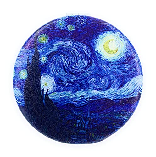 Compact Mirror Purse Makeup Mirror Small Travel Mirror Pocket Mirror Lipstick Mirror Starry Night Van Gogh Cute Mini Mirror Art Artistic Gifts for Women - color: Starry Night
