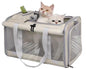 Pet Carrier Bag for Cats & Small Dogs, Airline Approved Travel Cat Carrier with Mesh Windows, Shoulder Strap & Removable Mat, Foldable Design for Home & Outdoor Trips - color: Beige
