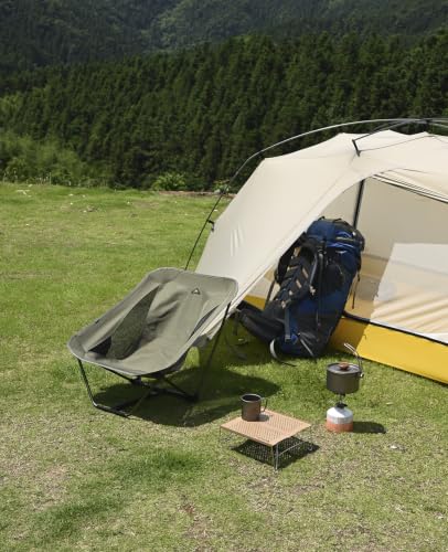 iClimb Mini Solo Folding Table Ultralight Compact for Backpacking Camping Hiking Beach Picnic (Nature - S) - color: Nature, size: Small